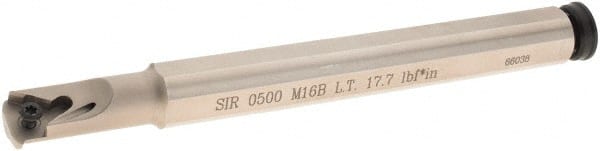 Iscar - Internal Thread, Right Hand Cut, 5/8" Shank Width x 5/8" Shank Height Indexable Threading Toolholder - 6" OAL, Various Insert Compatibility, SI Toolholder, Series SIR - Exact Tooling