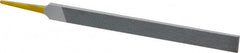 PFERD - 6" Swiss Pattern Regular Pillar File - Double Cut, 1/2" Width Diam x 5/32" Thick, With Tang - Exact Tooling