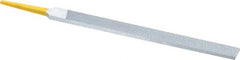 PFERD - 6" Swiss Pattern Regular Pillar File - Double Cut, 1/2" Width Diam x 5/32" Thick, With Tang - Exact Tooling