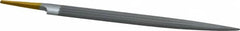 PFERD - 8" Swiss Pattern Half Round File - 3/4" Width Diam x 7/32" Thick, With Tang - Exact Tooling