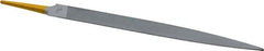PFERD - 8" Swiss Pattern Half Round File - 3/4" Width Diam x 7/32" Thick, With Tang - Exact Tooling