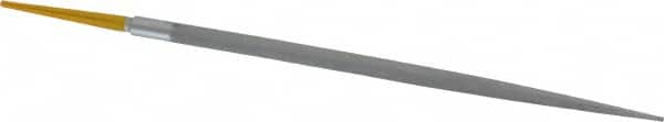 PFERD - 8" Swiss Pattern Round File - 5/16" Width Diam x 5/8" Thick, With Tang - Exact Tooling
