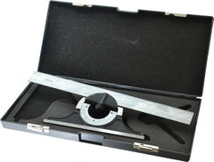 SPI - 12 Inch Long Blade, 180° Max Measurement, Bevel Protractor - Exact Tooling