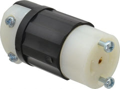 Leviton - 125/250 VAC, 15 Amp, ML-3R Configuration, Industrial Grade, Ungrounded Connector - 1 Phase, 3 Poles, 0.218 to 0.43 Inch Cord Diameter - Exact Tooling