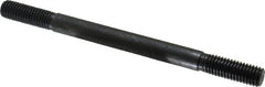 Gibraltar - 1/2-13 7" OAL Equal Double Threaded Stud - Alloy Steel, Black Oxide Finish, 1-1/2" Equal Thread Length - Exact Tooling