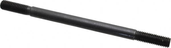Gibraltar - 1/2-13 8" OAL Equal Double Threaded Stud - Alloy Steel, Black Oxide Finish, 1-1/2" Equal Thread Length - Exact Tooling