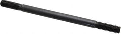 Gibraltar - 1/2-13 8" OAL Equal Double Threaded Stud - Alloy Steel, Black Oxide Finish, 1-1/2" Equal Thread Length - Exact Tooling