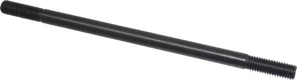 Gibraltar - 1/2-13 10" OAL Equal Double Threaded Stud - Alloy Steel, Black Oxide Finish, 1-1/2" Equal Thread Length - Exact Tooling