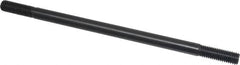Gibraltar - 1/2-13 10" OAL Equal Double Threaded Stud - Alloy Steel, Black Oxide Finish, 1-1/2" Equal Thread Length - Exact Tooling