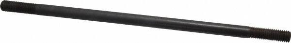 Gibraltar - 1/2-13 12" OAL Equal Double Threaded Stud - Alloy Steel, Black Oxide Finish, 1-1/2" Equal Thread Length - Exact Tooling