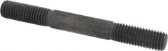 Gibraltar - 5/8-11 5-1/2" OAL Equal Double Threaded Stud - Alloy Steel, Black Oxide Finish, 1-3/4" Equal Thread Length - Exact Tooling