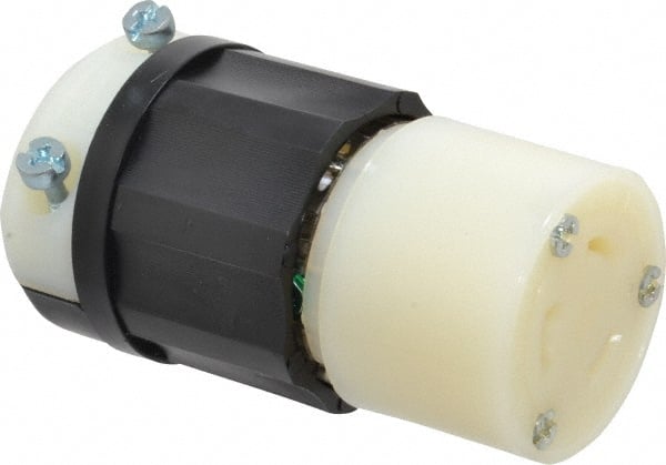 Leviton - 250 VAC, 20 Amp, L6-20R Configuration, Industrial Grade, Self Grounding Connector - 1 Phase, 2 Poles, 0.385 to 0.78 Inch Cord Diameter - Exact Tooling