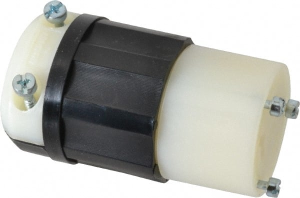 Leviton - 277 VAC, 20 Amp, L7-20R Configuration, Industrial Grade, Self Grounding Connector - 1 Phase, 2 Poles, 0.385 to 0.78 Inch Cord Diameter - Exact Tooling