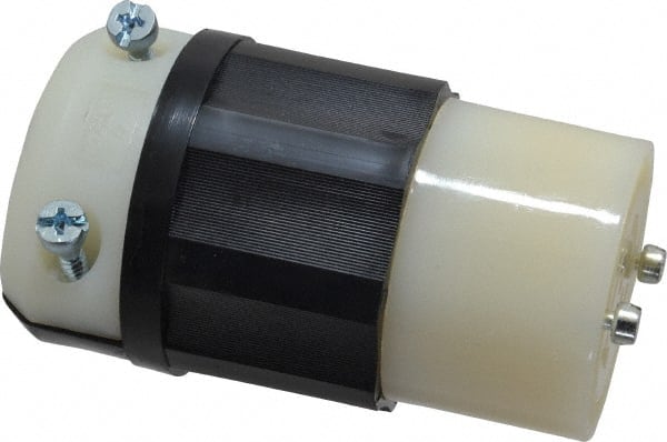 Leviton - 480 VAC, 20 Amp, L16-20R Configuration, Industrial Grade, Self Grounding Connector - 3 Phase, 3 Poles, 0.595 to 0.895 Inch Cord Diameter - Exact Tooling