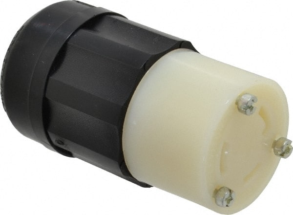 Leviton - 125 VAC, 30 Amp, L5-30R Configuration, Industrial Grade, Self Grounding Connector - 1 Phase, 2 Poles, 0.385 to 0.86 Inch Cord Diameter - Exact Tooling
