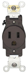 Hubbell Wiring Device-Kellems - 125/250 VAC, 60 Amp, 14-60R NEMA Configuration, Black, Industrial Grade, Self Grounding Single Receptacle - 1 Phase, 3 Poles, 4 Wire, Flush Mount - Exact Tooling