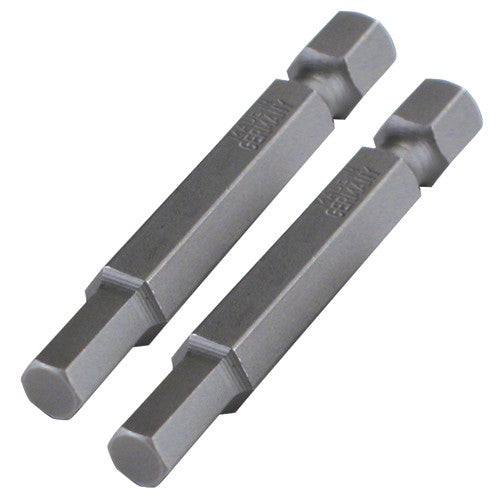 Hex Metric Power Bit 8.0 × 50mm (2 Bit Pack) - Exact Tooling