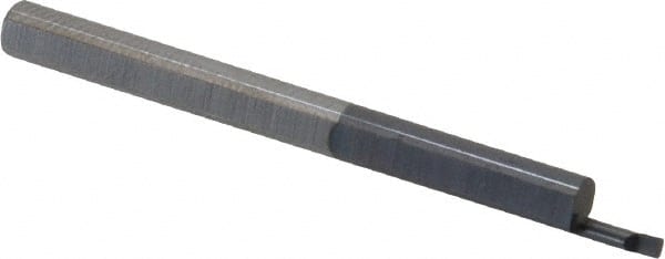 Scientific Cutting Tools - 0.05" Min Bore Diam, 0.15" Max Bore Depth, 1/8 Shank Diam, Boring Bar - Right Hand Cut, Solid Carbide, AlTiN+ Finish - Exact Tooling