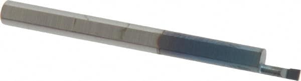 Scientific Cutting Tools - 0.06" Min Bore Diam, 0.15" Max Bore Depth, 1/8 Shank Diam, Boring Bar - Exact Tooling