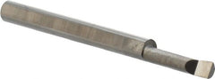 Scientific Cutting Tools - 0.1" Min Bore Diam, 0.4" Max Bore Depth, 1/8 Shank Diam, Boring Bar - Right Hand Cut, Solid Carbide, Uncoated - Exact Tooling