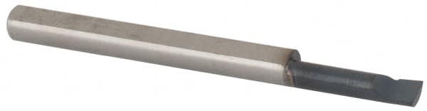 Scientific Cutting Tools - 0.1" Min Bore Diam, 0.4" Max Bore Depth, 1/8 Shank Diam, Boring Bar - Exact Tooling