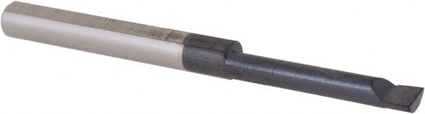 Scientific Cutting Tools - 0.1" Min Bore Diam, 0.6" Max Bore Depth, 1/8 Shank Diam, Boring Bar - Exact Tooling