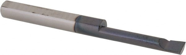 Scientific Cutting Tools - 0.14" Min Bore Diam, 0.8" Max Bore Depth, 3/16 Shank Diam, Boring Bar - Right Hand Cut, Solid Carbide, AlTiN+ Finish - Exact Tooling