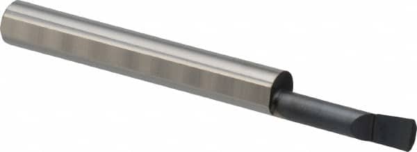 Scientific Cutting Tools - 0.18" Min Bore Diam, 3/4" Max Bore Depth, 1/4 Shank Diam, Boring Bar - Right Hand Cut, Solid Carbide, AlTiN+ Finish - Exact Tooling