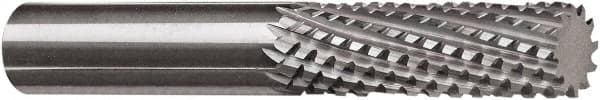 SGS - 8mm Diam, 25mm LOC, End Mill End, Solid Carbide Diamond Pattern Router Bit - Right Hand Cut, 63mm OAL, Use on Composite Plastics - Exact Tooling