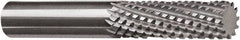 SGS - 8mm Diam, 25mm LOC, Square End, Solid Carbide Diamond Pattern Router Bit - Left Hand Cut, 63mm OAL, Use on Carbon Composite - Exact Tooling