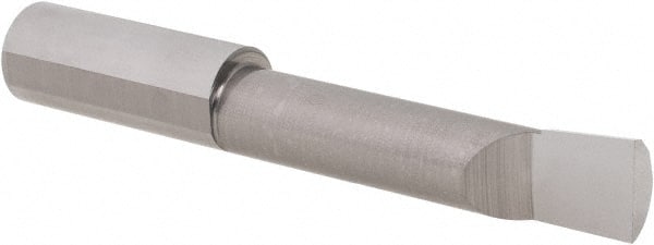 Scientific Cutting Tools - 0.36" Min Bore Diam, 1-1/2" Max Bore Depth, 3/8 Shank Diam, Boring Bar - Right Hand Cut, Solid Carbide, Uncoated - Exact Tooling