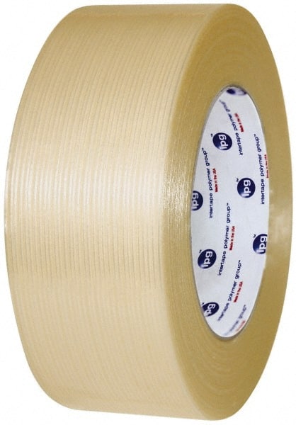 Intertape - 3" x 60 Yd Clear Rubber Adhesive Packaging Tape - Polyester Film Backing, 7.5 mil Thick, 333 Lb Tensile Strength, Series RG16 - Exact Tooling