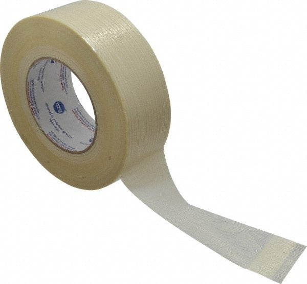 Intertape - 2" x 60 Yd Clear Rubber Adhesive Packaging Tape - Polyester Film Backing, 7.5 mil Thick, 333 Lb Tensile Strength, Series RG16 - Exact Tooling