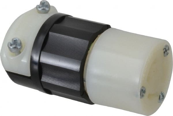 Leviton - 125 VAC, 15 Amp, L5-15R Configuration, Industrial Grade, Self Grounding Connector - 1 Phase, 2 Poles, 0.245 to 0.7 Inch Cord Diameter - Exact Tooling