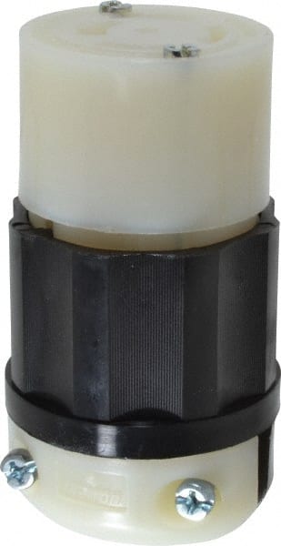 Leviton - 120/208 VAC, 20 Amp, NonNEMA Configuration, Industrial Grade, Ungrounded Connector - 3 Phase, 4 Poles, 0.385 to 0.895 Inch Cord Diameter - Exact Tooling