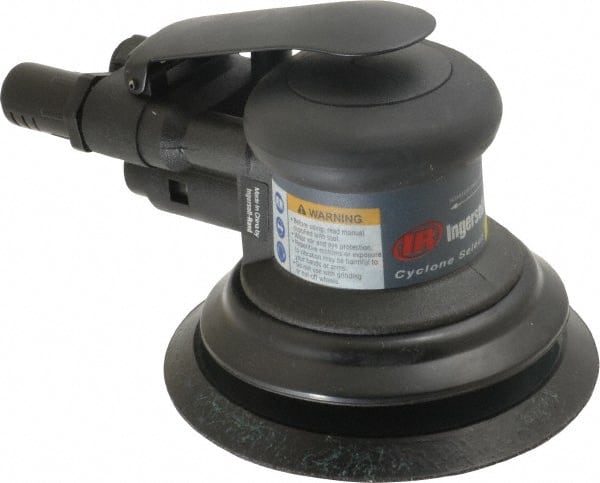 Ingersoll-Rand - 12,000 OPM, 15.8 CFM Air Consumption, Palm Air Orbital Sander - Round Pad, 1/4 NPT Inlet - Exact Tooling