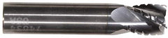 Hertel - 3/4" Diam, 2-1/4" LOC, 4 Flute Solid Carbide Roughing Square End Mill - TiN Finish, 5" OAL, 3/4" Shank Diam, Single End, Centercutting - Exact Tooling