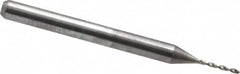 Hertel - 1/32", 130° Drill Point, 1/8" Shank Diam, Fast Spiral Circuit Board Drill Bit - Exact Tooling