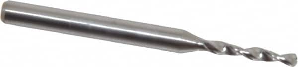 Hertel - #50, 130° Drill Point, 1/8" Shank Diam, Fast Spiral Circuit Board Drill Bit - Exact Tooling