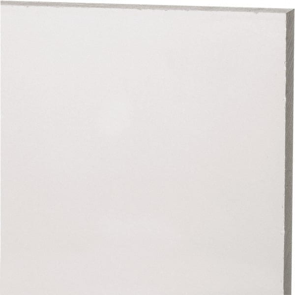 Made in USA - 9mm Thick x 12" Wide x 2' Long, Acrylic Sheet - Clear, Static Dissipative Grade - Exact Tooling