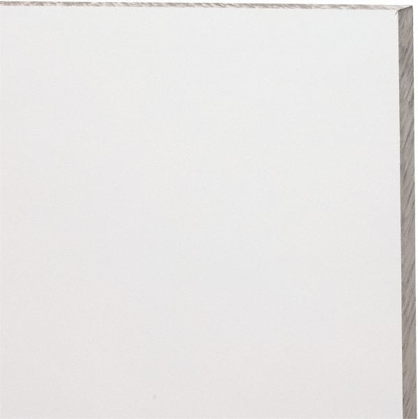 Made in USA - 3/8" Thick x 24" Wide x 4' Long, Polycarbonate Sheet - Clear, Static Dissipative Grade - Exact Tooling