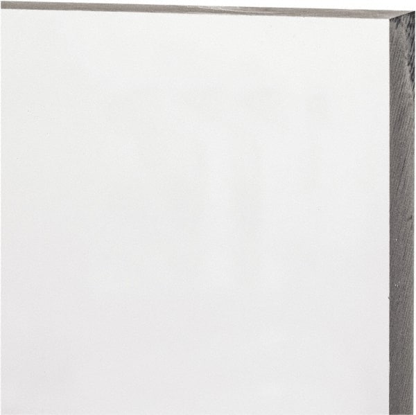 Made in USA - 1/2" Thick x 12" Wide x 1' Long, Polycarbonate Sheet - Clear, Static Dissipative Grade - Exact Tooling
