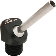 QPM Products - 5/16" Hose Inside Diam, Coolant Hose Nozzle - NPT, for Use with CNC Lathes - Exact Tooling