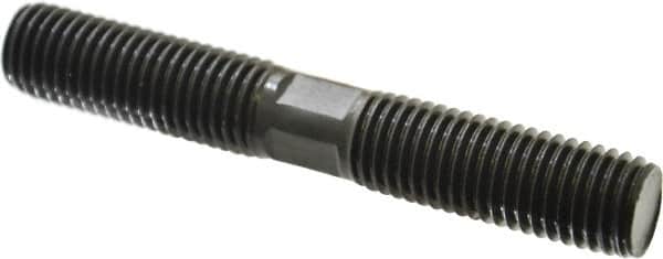 Gibraltar - 3/4-10 5" OAL Equal Double Threaded Stud - Alloy Steel, Black Oxide Finish, 2" Equal Thread Length - Exact Tooling