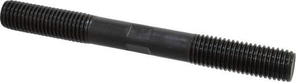 Gibraltar - 3/4-10 7" OAL Equal Double Threaded Stud - Alloy Steel, Black Oxide Finish, 2" Equal Thread Length - Exact Tooling