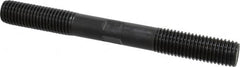 Gibraltar - 3/4-10 7" OAL Equal Double Threaded Stud - Alloy Steel, Black Oxide Finish, 2" Equal Thread Length - Exact Tooling