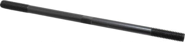 Gibraltar - 1/2-13 10" OAL Equal Double Threaded Stud - Alloy Steel, Black Oxide Finish, 1-1/2" Equal Thread Length - Exact Tooling