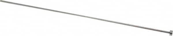 Gibraltar - 3/32" Pin Diam, 1/4" Head Diam x 1/8" Head Height, 8" OAL, Straight Ejector Pin - Steel, 7-7/8" Pin Length - Exact Tooling