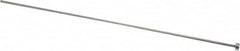 Gibraltar - 3/32" Pin Diam, 1/4" Head Diam x 1/8" Head Height, 8" OAL, Straight Ejector Pin - Steel, 7-7/8" Pin Length - Exact Tooling