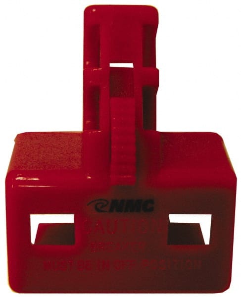 NMC - Plastic Multi-Pole Circuit Breaker Lockout - 1 Padlock, 3 Circuits - Exact Tooling